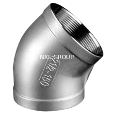 NXF UNS SS44600/X10CRALSI25/H24JS/446/Z12CAS25 STAINLESS STEEL THD 45 DEGREE ELBOW DN6-DN100 SCH80-XXS  CUSTOMIZABLE ELBOW