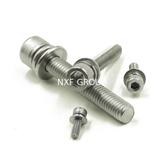 NXF Manufacturing Stainless Steel Hexagon Socket Head Bolts with Spring Flat Washer Allen Key ZINC Finish Customer's Request
