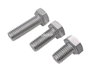 White NXF 2205 Duplex Stainless Steel DIN933 M6*20 Grade D6 Washed Hex Head Bolts for Machinery Stock