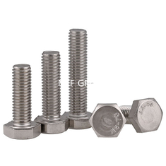 Standard M12* 20-80 mm Hastelloy C-276 Hexagon Head Bolts with Plain Finish ANSI Standard GB5783