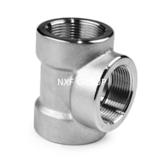 NXF ASTM A240 316H /1Cr17Ni12Mo2/31609 DN15-1200  Class 150-2500 Stainless Steel 316H Forging High Pressure Threaded Tee
