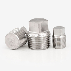 NXF ASTM JIS EN 316Ti/0Cr18Ni12Mo2Ti DN15-1200  Class 150-2500 Stainless Steel 316Ti  NPT Threaded Square Head Plug