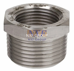 NXF ASTM JIS EN 316Ti/0Cr18Ni12Mo2Ti DN15-1200  Class 150-2500 Stainless Steel 316Ti  NPT Threaded Hexagonal Head Bushing