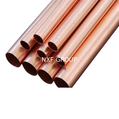 NXF ASTM B280/EN12735/JISH3300 C11000 C12200 Diameter 3.6-108mm Thickness 0.25-3.5mm Length 1-12m Copper Straight Tube