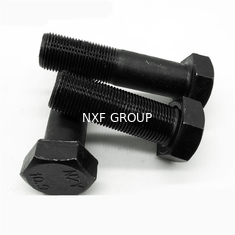 NXF ASTM S235JR/A105JRB/DINST37-2/JISSS400/ASTMA283C Diameter M33 Length 100mm Steel Blackned Hexagon Bolts