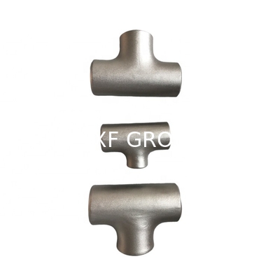 Silver ASTM B363 Gr. 12 Titanium Tee Forged Pipe Fittings with Thickness Sch5S to Sch XXS