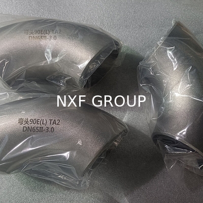 B363 Gr. 2 Titanium Alloy 45 90 Degree Pipe Fitting Elbow for Aerospace Applications