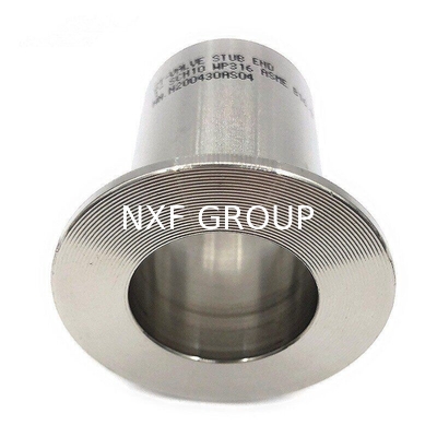 NXF 316L Stainless Steel Stub End Adaptor Flange Customize 2507 2205 Duplex Steel Pipe Lines Connection by Welding Pieces