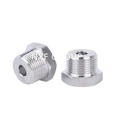 Casting NXF UNS SS44600/X10CRALSI25/H24JS/446/Z12CAS25/1.4762 Stainless Steel Hex Head Bushing 1/8-4 Inch Customizable Head Plug