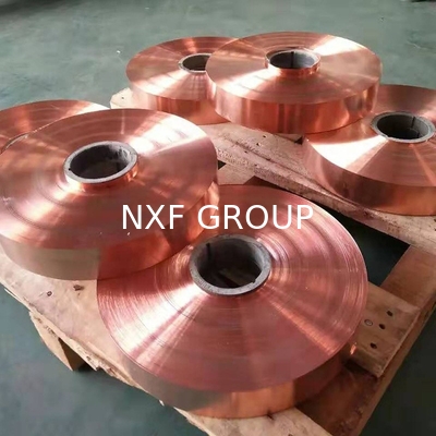 Half Hard Pure Copper C10100 C10300 C11000 C12200 Copper Foil/Strip Tape in Coil with 99.9% Purity and ISO9001 Certified