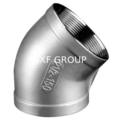 NXF UNS SS44600/X10CRALSI25/H24JS/446/Z12CAS25 Stainless Steel 45 Degree Reducing Elbow DN6-DN100 SCH80-XXS Customizable