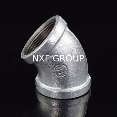 NXF UNS SS44600/X10CRALSI25/H24JS/446/Z12CAS25 STAINLESS STEEL THD 45 DEGREE ELBOW DN6-DN100 SCH80-XXS  CUSTOMIZABLE ELBOW