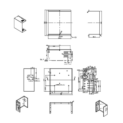 1.5mm 1.0mm Thickness Electrical Cabinet SPCC Enclosure Distribution Box Metal Electric Panel Box for Electrical Engineering