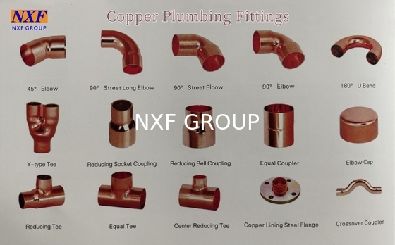 Customized Color NXF GB/T 18033 EN1057 ASTM B88 AS1432 Copper Plumbing Fittings for Sanitary Customized Support OEM