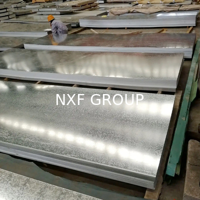 0.21-0.50mm Thickness NXF SS400 Galvanized Steel Plate for Building Materials Z61-Z80 Non-oiled and Customizable