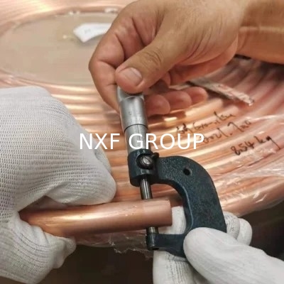 Non-Alloy Pancake Design 3/8" 9.52mm x 0.5mm Copper Tubes 15m for Bending Welding Cutting in Air Conditioner Refrigerator