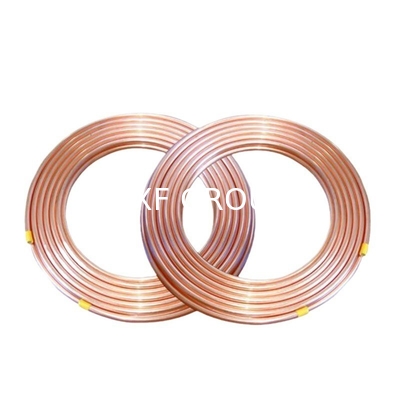 Non-Alloy Pancake Design 3/8" 9.52mm x 0.5mm Copper Tubes 15m for Bending Welding Cutting in Air Conditioner Refrigerator