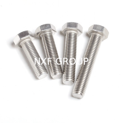 Hexagonal Head Bolts and Nuts Ss 304 316 Stainless Steel Galvanized Steel DIN931 DIN933 Half Thread
