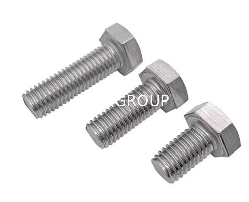 White NXF 2205 Duplex Stainless Steel DIN933 M6*20 Grade D6 Washed Hex Head Bolts for Machinery Stock