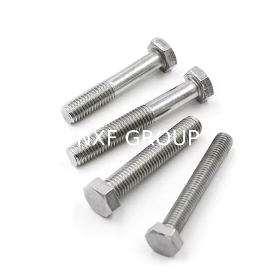 White NXF 2205 Duplex Stainless Steel DIN933 M6*20 Grade D6 Washed Hex Head Bolts for Machinery Stock