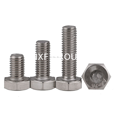 Hastelloy C-276 DIN933 M16*60mm Hexagon Head Bolt with Plain Finish ANSI Standard