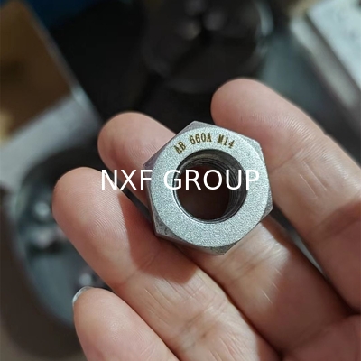 Plain Finish Gr.660A Heavy Hex Nut DOUBLE SIDED CHAMFER Sizes M10 M12 and M14 for Industrial Applications