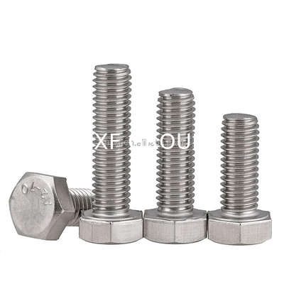 Hastelloy C-276 DIN933 M8* 20-60 mm Hexagon Head Bolt ANSI Standard with Plain Finish Type Hex Bolt