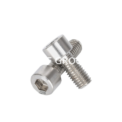 M6 Hastelloy C-276 DIN912 Hex Bolt Plain Finish Hexagon Socket Bolt ANSI Standard DIN912 DIN912 20-50mm