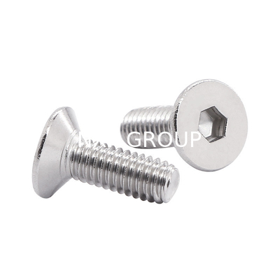 Grade S32205 Duplex 2205 M10 Stainless Steel Machine Screw Hex Socket Countersunk Head 6605- in Inch and Metric System