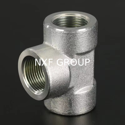 NXF ASTM B574,ASTM B619  Alloy C-4 /UNS N06455/W.Nr.2.4610 DN6-1200 Pipe Fittings Pressure 2000-6000lb Thread Tee