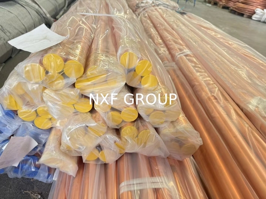 NXF Manufacturers Water Heater GB/T 18033 Customizable OD 3.6mm-108mm Wall Thickness 0.25mm-3.5mm Copper Straight Tube