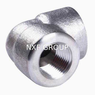 NXF ASTM B435 B572 5754 5798 Alloy X/2.4665/N06002 DN6-1200 2000-6000lb Pressure  90 Degree Thread Elbow