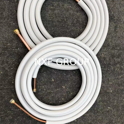 NXF Air Conditioner Insulation Pipe Customizable OD 6.3mm-22mm Wall Thickness 0.4mm-15mm Insulated Copper Tube
