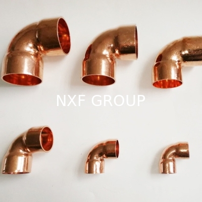NXF GB/T17791-2017 ASTM B280 Standard TP2 C12200 C1220 Cu-DHP DN6-1200 Pressure 3000-9000lb Copper Elbow