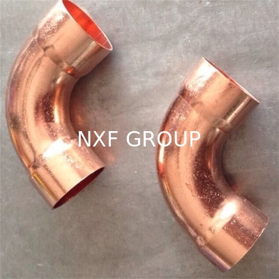 NXF GB/T17791-2017 ASTM B280 Standard TP2 C12200 C1220 Cu-DHP DN6-1200 Pressure 3000-9000lb Copper Elbow