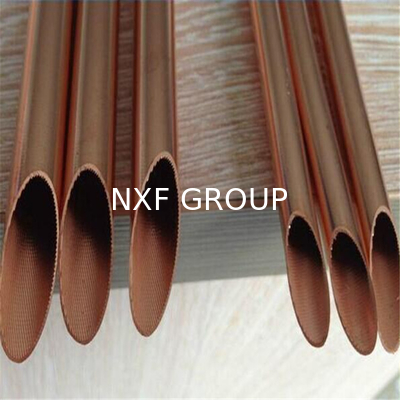 NXF GB/T 17791 Air Conditioner Heat Exchangers OD 4mm-16.5mm Wall Thickness 0.2mm-0.7mm IGT Copper Inner Grooved Tube