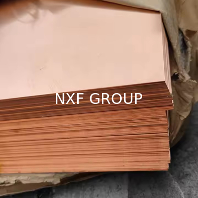 NXF Wholesale Factory Supply Cutting Sheet Plate Customizable Width 0.1-2m Thickness 0.1-200mm Copper Plate