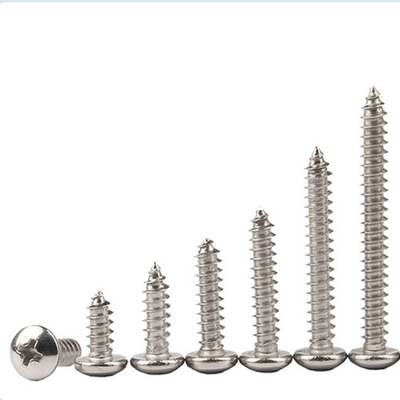 NXF Wholesale Customizable Fasteners Stainless Steel Cross Pan Head Round Head Self-Tapping Screw Threaded Screw
