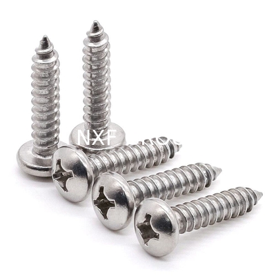 NXF Wholesale Customizable Fasteners Stainless Steel Cross Pan Head Round Head Self-Tapping Screw Threaded Screw