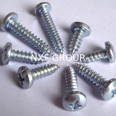 NXF Wholesale Customizable Fasteners Stainless Steel Cross Pan Head Round Head Self-Tapping Screw Threaded Screw