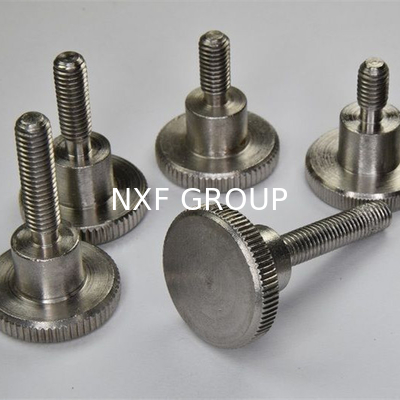 NXF ASTM A790M A479 Customizable Grip Knobs Fasteners M2-M10 316 Stainless Steel High Head Knurled Hand Screw Big Head Bolt