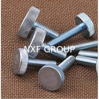NXF ASTM A790M A479 Customizable Grip Knobs Fasteners M2-M10 316 Stainless Steel High Head Knurled Hand Screw Big Head Bolt