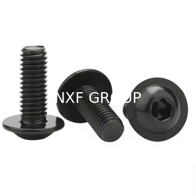 NXF ISO7380 Standard Carbon Steel AISI 1074 M1-M12 Round head Black Hex Screws Button Head Socket Bolts