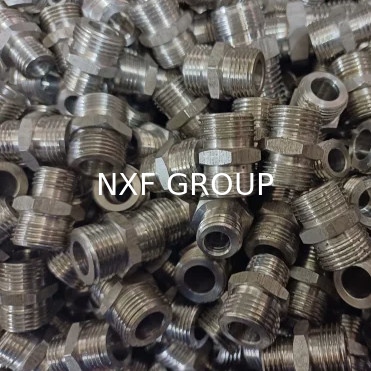 NXF Forging Technique Pipe Fittings DN 6-80 SCH 80-160 ASTM B581 Alloy G-35 Hexagonal Nipple