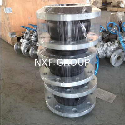 NXF DN 25-600 316/0Cr17Ni12Mo2/1.4401 Stainless Steel Flanged Type Flexible Single Sphere Rubber Expansion Joint