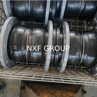 NXF DN 25-600 316/0Cr17Ni12Mo2/1.4401 Stainless Steel Flanged Type Flexible Double Ball Rubber Expansion Joint