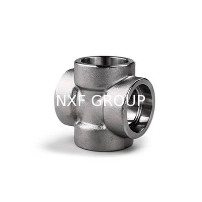 NXF ASTM UNSS31603 316L/00Cr17Ni14Mo2/1.4404 DN 15-1200 Class150-Class2500 Stainless Steel 316L Socket Welding Cross