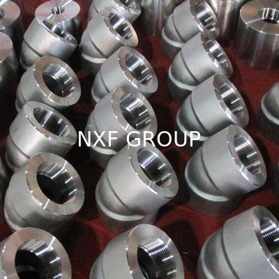 NXF ASTM UNSS31603 316L/00Cr17Ni14Mo2/1.4404 DN 15-1200 Class150-Class2500 Stainless Steel 316L Threaded 45 And 90 Degree Elbow