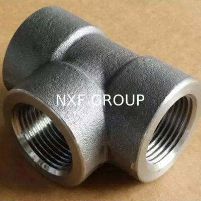 NXF ASTM A240 316H /1Cr17Ni12Mo2/31609 DN15-1200  Class 150-2500 Stainless Steel 316H Forging High Pressure Threaded Tee