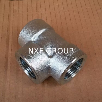 NXF ASTM UNSS31603 316L/00Cr17Ni14Mo2/1.4404 DN 15-1200 Class150-Class2500 Stainless Steel 316L Forging Threaded Tee